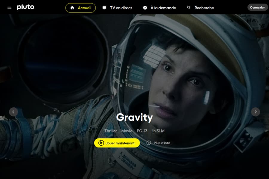 Preview of Pluto TV homepage in 2026